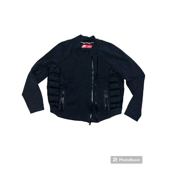 Nike Jackets & Blazers - Nike Down Aeroloft 800 Tech Fleece Puffer Moto Jacket Size L